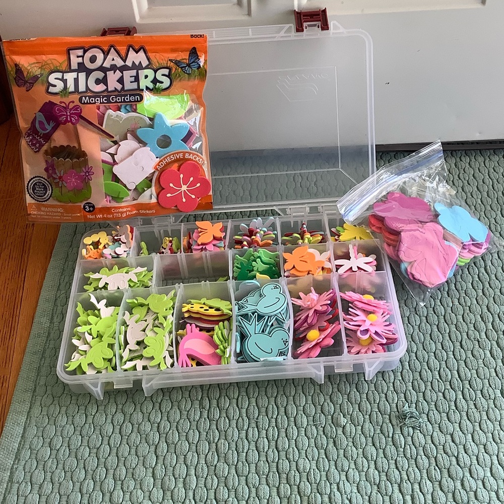 Magic Garden Foam Stickers Set